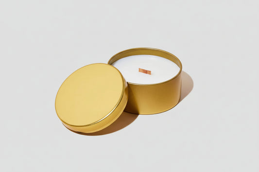 Gold Tin Candle - A Precious Flame