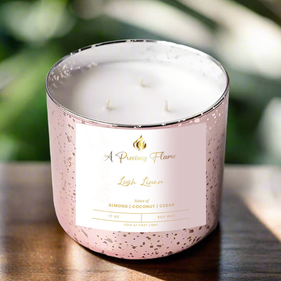 3 Wick-Mercury Rose Gold  Variety of Fragrances - A Precious Flame